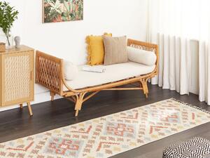 Bavlněný kelimový koberec 80 x 300 cm vícebarevný ATAN