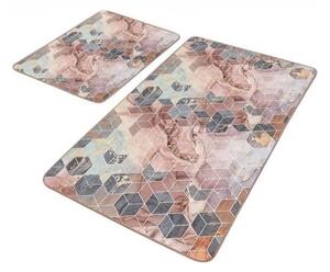 Sametové koupelnové předložky v sadě 2 ks 60x100 cm – Mila Home