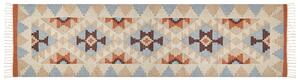 Bavlněný kelimový koberec 80 x 300 cm vícebarevný DILIJAN