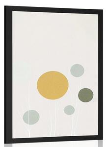 Plakát minimalistické stromy s kruhy