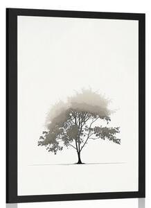 Plakát minimalistický listnatý strom