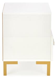 Noční stolek SILVIA, 40x52x40, bílá/černá