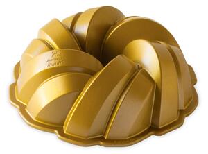 Nordic Ware forma na bábovku 75. Anniversary Propletená zlatá 2,84 l 95577