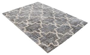 Chemex Moderní koberec Versay Shaggy - znaky - tmavě šedý Rozměr koberce: 80x150 cm