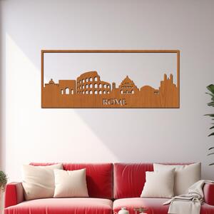 Dřevo života | Dřevěná dekorace na zeď ŘÍM | Rozměry (cm): 40x11 | Barva: Ořech
