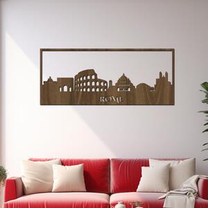 Dřevo života | Dřevěná dekorace na zeď ŘÍM | Rozměry (cm): 60x17 | Barva: Šedá