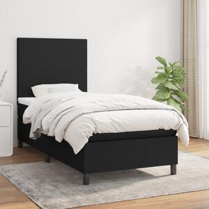 Box spring postel s matrací černá 80 x 200 cm textil 3141571