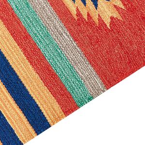 Vlněný kelimový koberec 80 x 300 cm vícebarevný HATIS