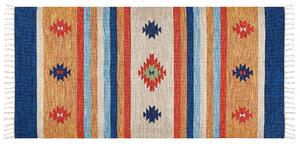 Bavlněný kelimový koberec 80 x 150 cm vícebarevný TARONIK
