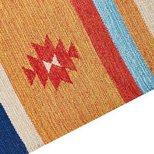 Bavlněný kelimový koberec 140 x 200 cm vícebarevný TARONIK