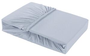 Barevné napínací prostěradlo Klinmam Home Elastan, barva světle modrá, 90-100x200 cm