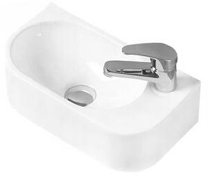 Mexen Viera umyvadlo na desku levé 40 x 21 cm, Bílá - 21274000L