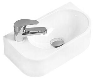 Mexen Viera umyvadlo na desku pravé 40 x 21 cm, Bílá -21274000R