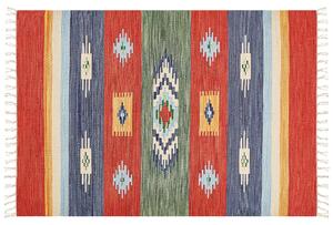 Bavlněný kelimový koberec 140 x 200 cm vícebarevný KAMARIS