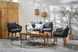 ZAHRADNÍ SEDACÍ SOUPRAVA dřevo, kov, plast, textil Ambia Garden, Online Only