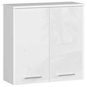 Designová koupelnová skříňka ISLA60, bílá / bílý lesk