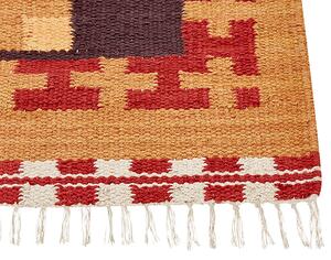 Bavlněný kelimový koberec 140 x 200 cm vícebarevný PARAKAR