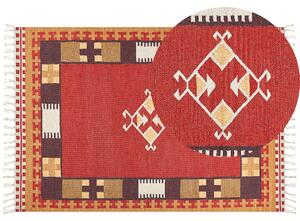 Bavlněný kelimový koberec 160 x 230 cm vícebarevný PARAKAR