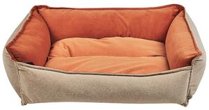 Postel pro psa 70 x 60 cm oranžová/béžová IZMIR