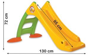 Dorex Dětská zahradní skluzavka se žebříkem Zeleno-žlutá 424