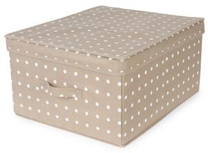 Skládací úložná krabice - karton box Compactor Rivoli 40 x 50 x v.25 cm, hnědá