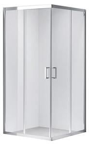 BPS-koupelny Čtvercový sprchový kout KZ102B 90x90 chrom/transparent - bez vaničky