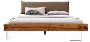 "Levitující" postel masiv divoký dub Angel 160x200