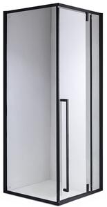 BPS-koupelny Čtvercový sprchový kout BS11B 90x90 černá/transparent - bez vaničky
