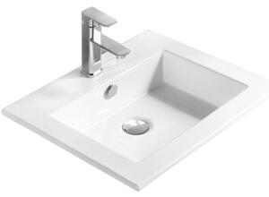 Mexen Salma umyvadlo zapuštěné do desky 54 x 47 cm, Bílá - 25395400