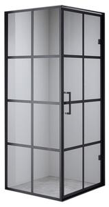 BPS-koupelny Čtvercový sprchový kout BS10A 80x80 černá/transparent - bez vaničky