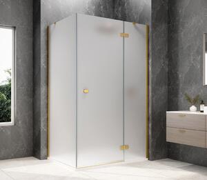 Polysan Polysan, GLOBE GOLD MATT obdélníková sprchová zástěna 800x900mm, matné sklo, pravé, GB1080-3315MRG