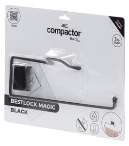 Malý samolepicí držák na ručník Compactor Bestlock Black Magic systém bez vrtání