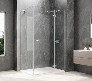 Polysan Polysan, GLOBE CHROME obdélníková sprchová zástěna 900x800mm, čiré sklo, pravé, GB1090-3215RC