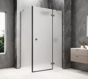 Polysan Polysan, GLOBE GUN METAL obdélníková sprchová zástěna 800x900mm, matné sklo, pravé, GB1080-3315MRGM