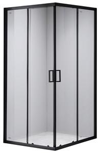 BPS-koupelny Čtvercový sprchový kout BL30B 90x90 černá/transparent - bez vaničky