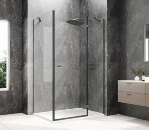 Polysan Polysan, GLOBE GUN METAL obdélníková sprchová zástěna 900x800mm, čiré sklo, pravé, GB1090-3215RGM