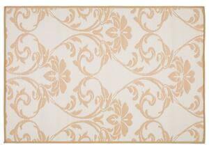 LIVARNO home Venkovní koberec, 120 x 180 cm (vzor květiny / béžová) (100346736001)