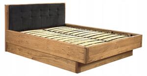 Dřevěná manželská postel Iga Meble 160x200 dub přírodní
