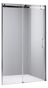 BPS-koupelny Posuvné sprchové dveře SH03D 120 chrom/transparent pro instalaci do niky - bez vaničky