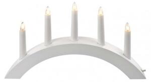 Emos DCAZ01 svícen se svíčkami 5xLED | 15W | E10 - teplá bílá, bílá
