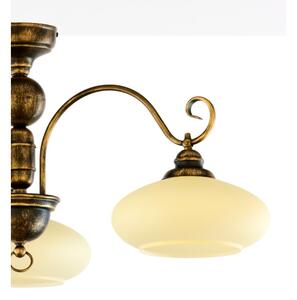 Brilagi - Přisazený lustr MOLLERO 3xE27/15W/230V pr. 84 cm bronz/patina