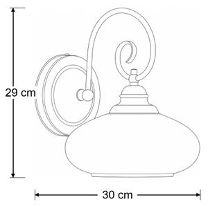 Brilagi - Nástěnná lampa MOLLERO 1xE27/15W/230V bronz/patina