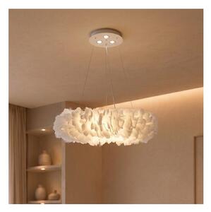 Brilagi - LED Lustr na lanku FEATHER 3xE27/40W/230V + 3xLED/3W pr. 50 cm bílá