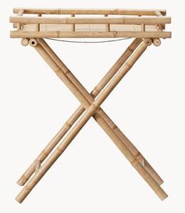 Skládací zahradní odkládací stolek z bambusového dřeva Mandisa