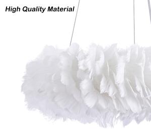 Brilagi - LED Lustr na lanku FEATHER 3xE27/40W/230V + 3xLED/3W pr. 40 cm bílá