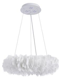Brilagi - LED Lustr na lanku FEATHER 3xE27/40W/230V + 3xLED/3W pr. 40 cm bílá