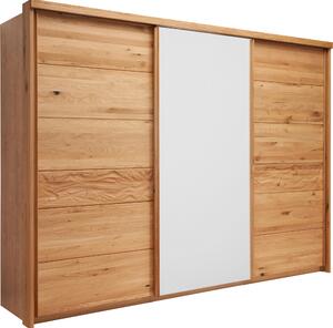 SKŘÍŇ S POSUVNÝMI DVEŘMI, dub, bílá, barvy dubu, 285/216/70 cm Linea Natura - Šatní skříně