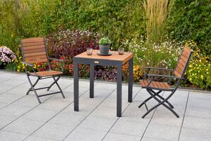 STOLEK NA BALKÓN, dřevo, kov, 65-130/75/65 cm Gardenson, Online Only
