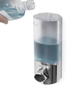 Compactor UNO dávkovač mýdla / šampónu na zeď, chrom plast, 360 ml