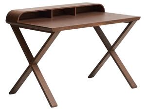 Kave Home Hnědý dřevěný pracovní stůl Dilare 120 x 85 cm